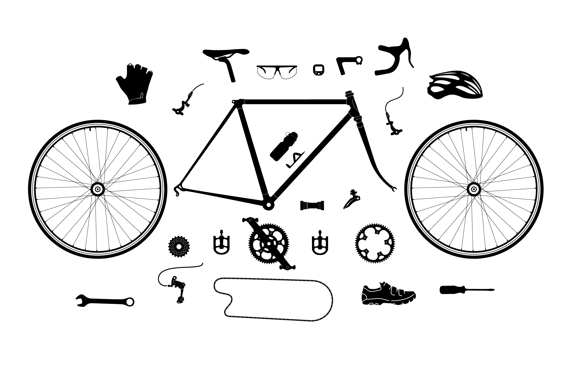 ÉCLATÉ DU VÉLO